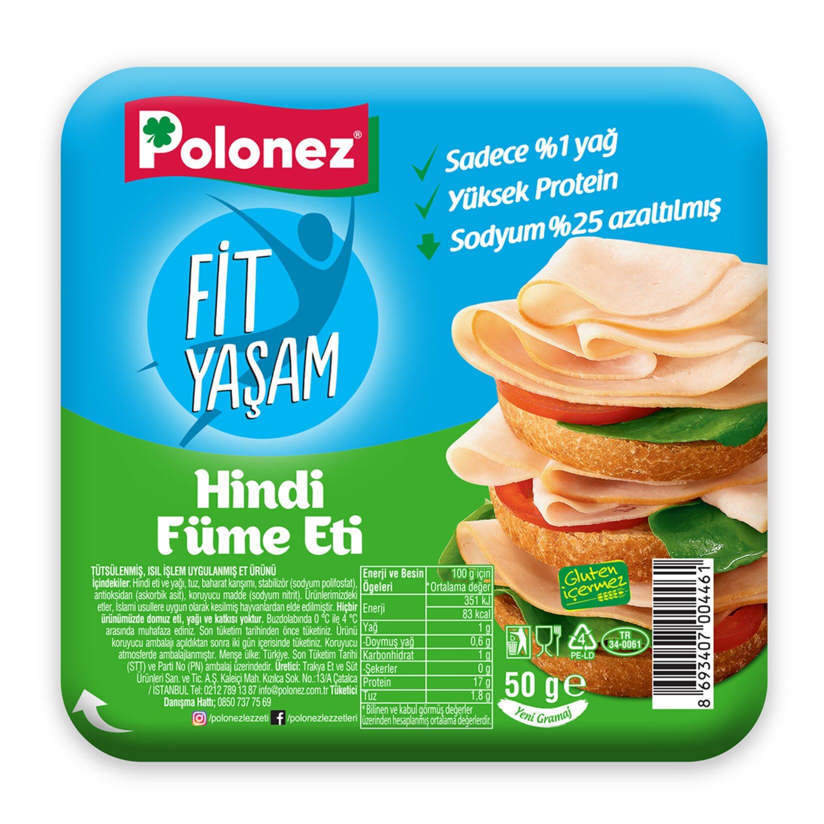 Polonez Hindi Füme Eti 50 G