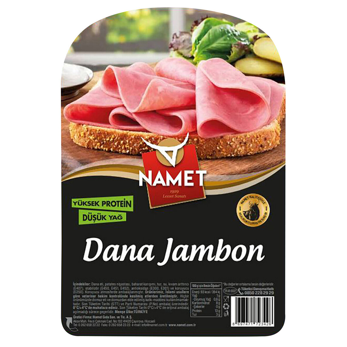 Namet Dana Dilimli Jambon 110 G