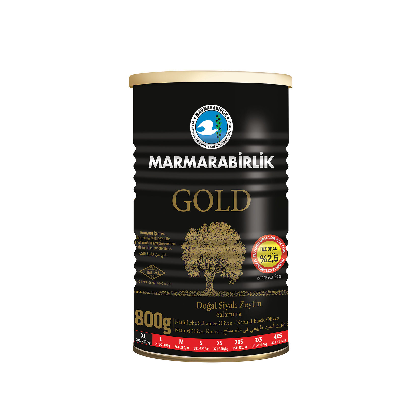 M.Birlik Gold 800 G.Lık Teneke (201-230)