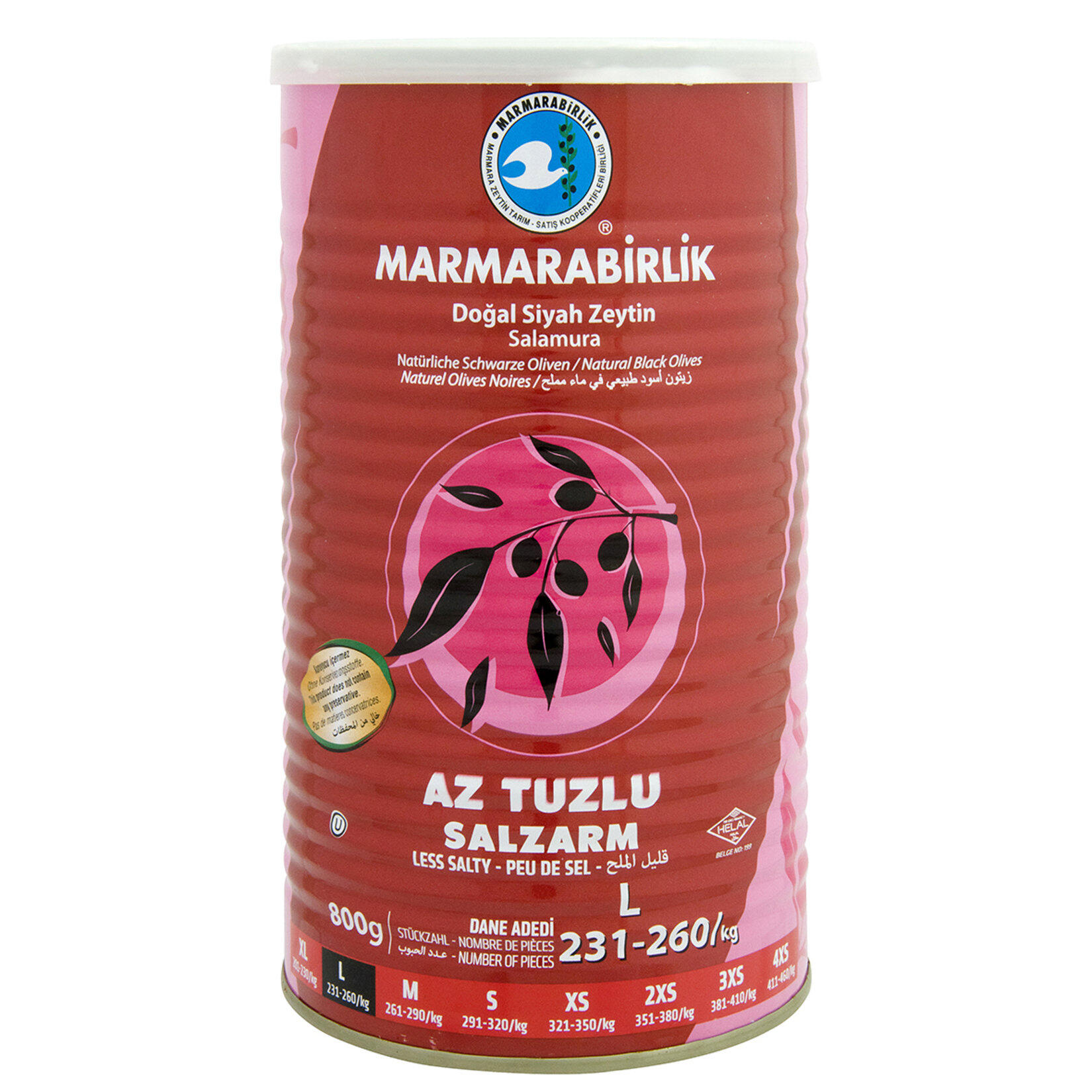 M.Birlik Hıper Az Tuzlu Sıy.Zey 231-260 Ad/Kg 800G
