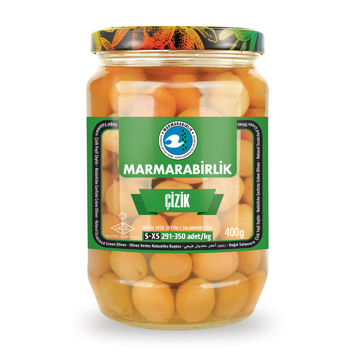 Marmara Birlik Çizik Y.Zeytin 291-350Adet/ Kg 400G