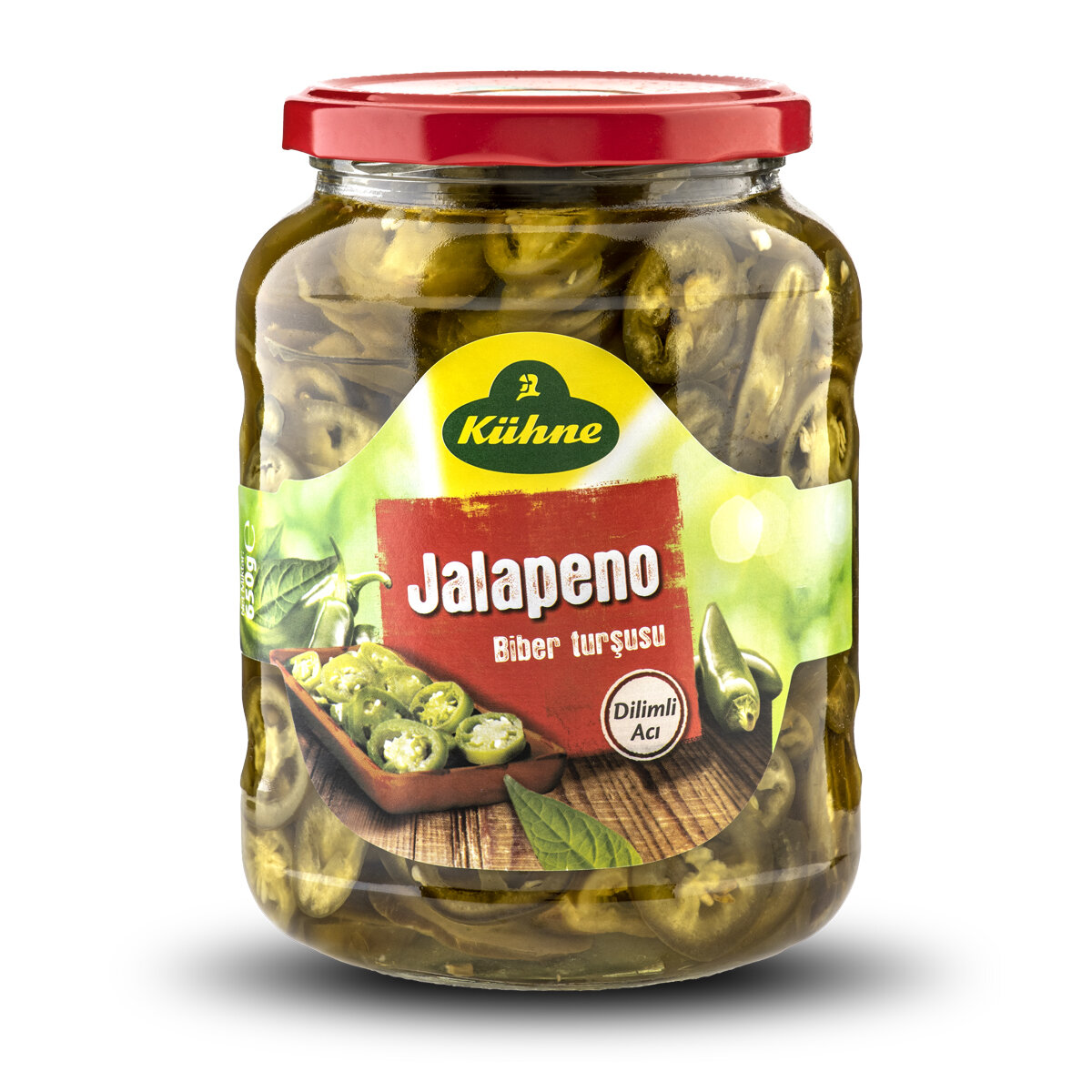 Kühne Jalapeno Biber Turşusu Dilimli 650 G.