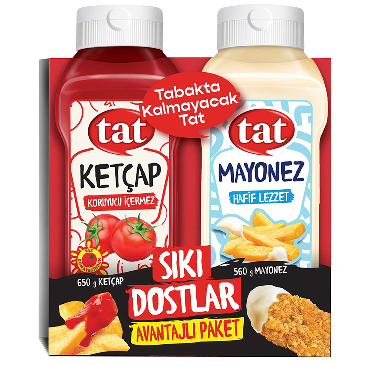 Tat Sıkı Dostlar 1210 G (Ketçap 650G-Mayonez 560G)