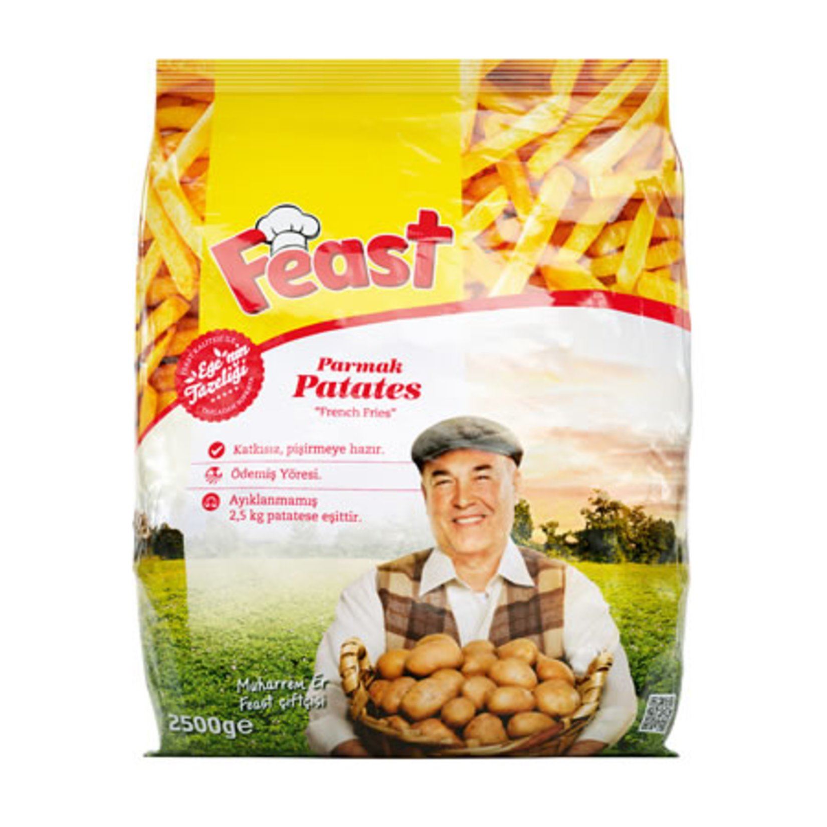 Feast Dondurulmuş S.Patates Dilimli 2.5 Kg