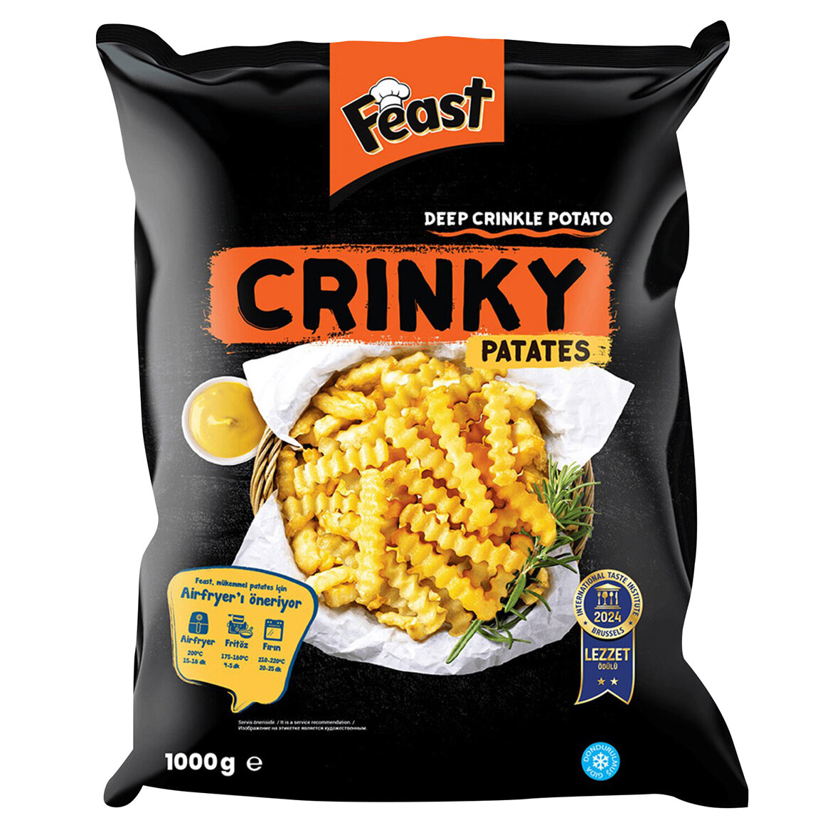 Feast Dondurulmuş Crınky Patates 1 Kg