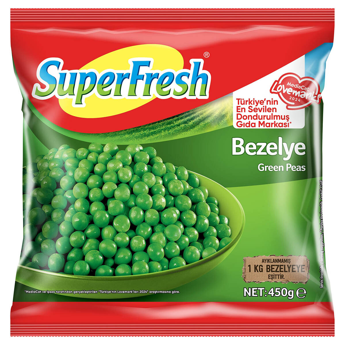 Superfresh Bezelye 450 G