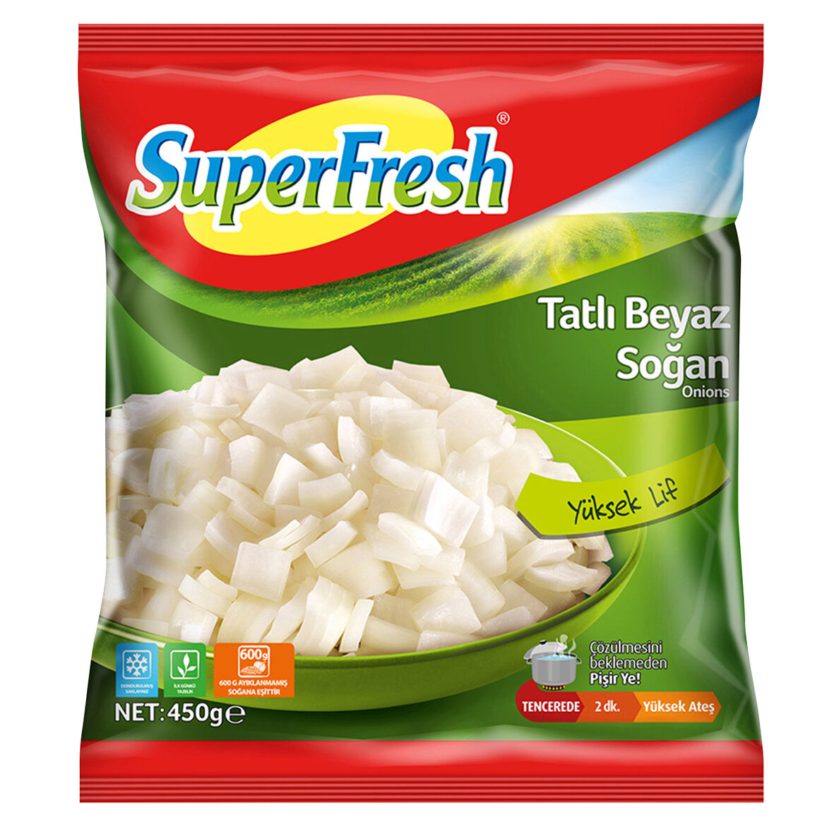 Superfresh Sogan Dogranmıs 450G