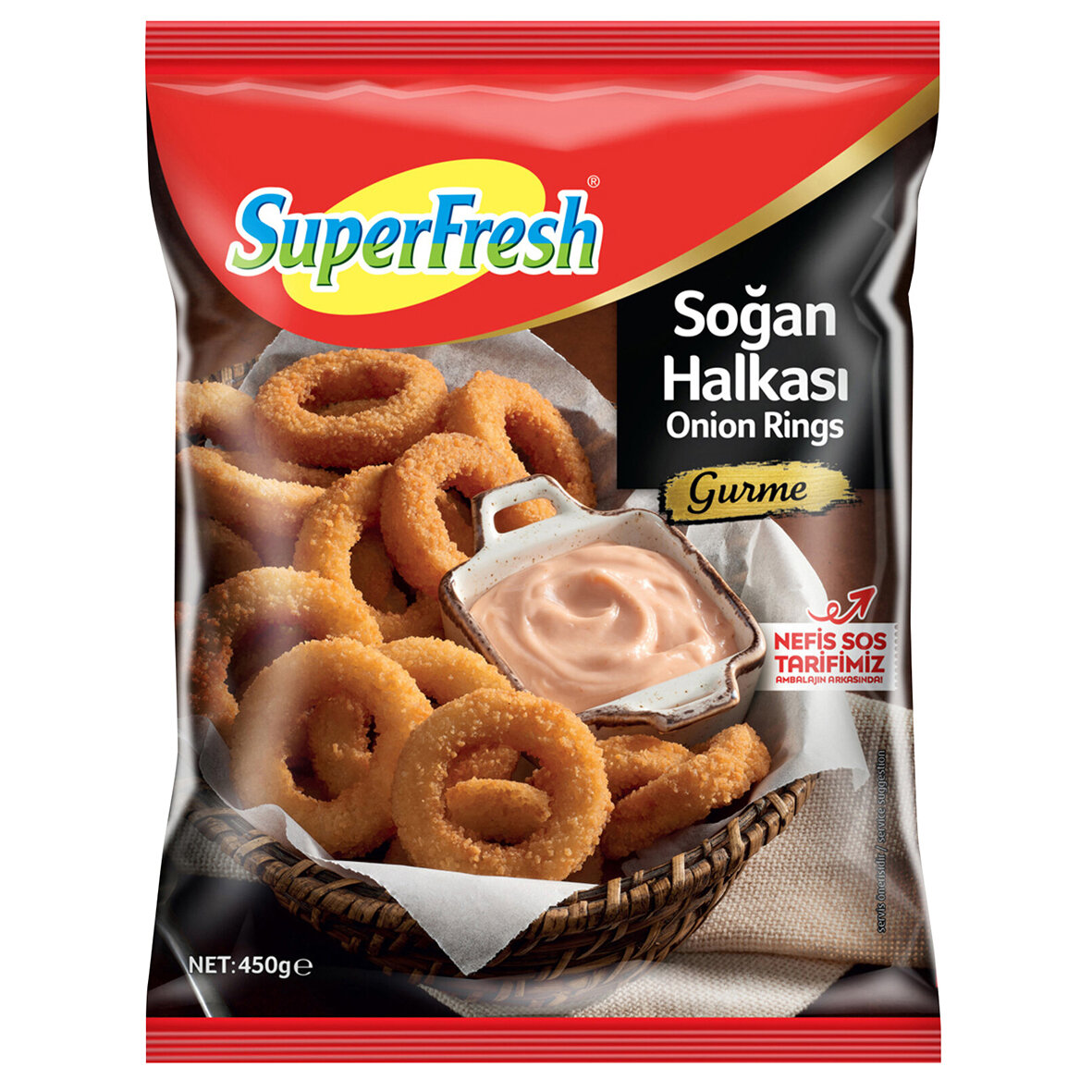 Superfresh Soğan Halkası Gurme 450G