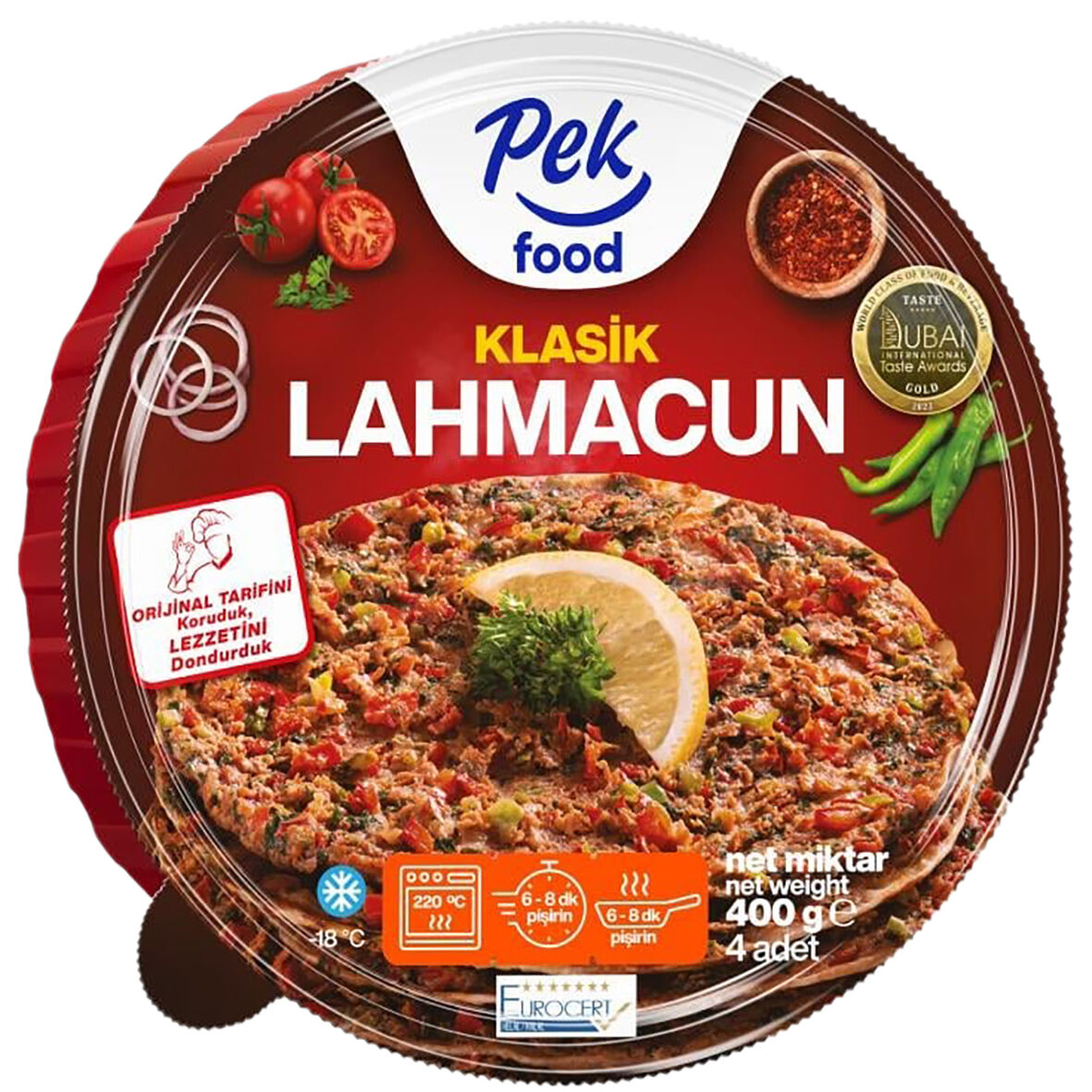 Pek Food Klasik Lahmacun 400 G