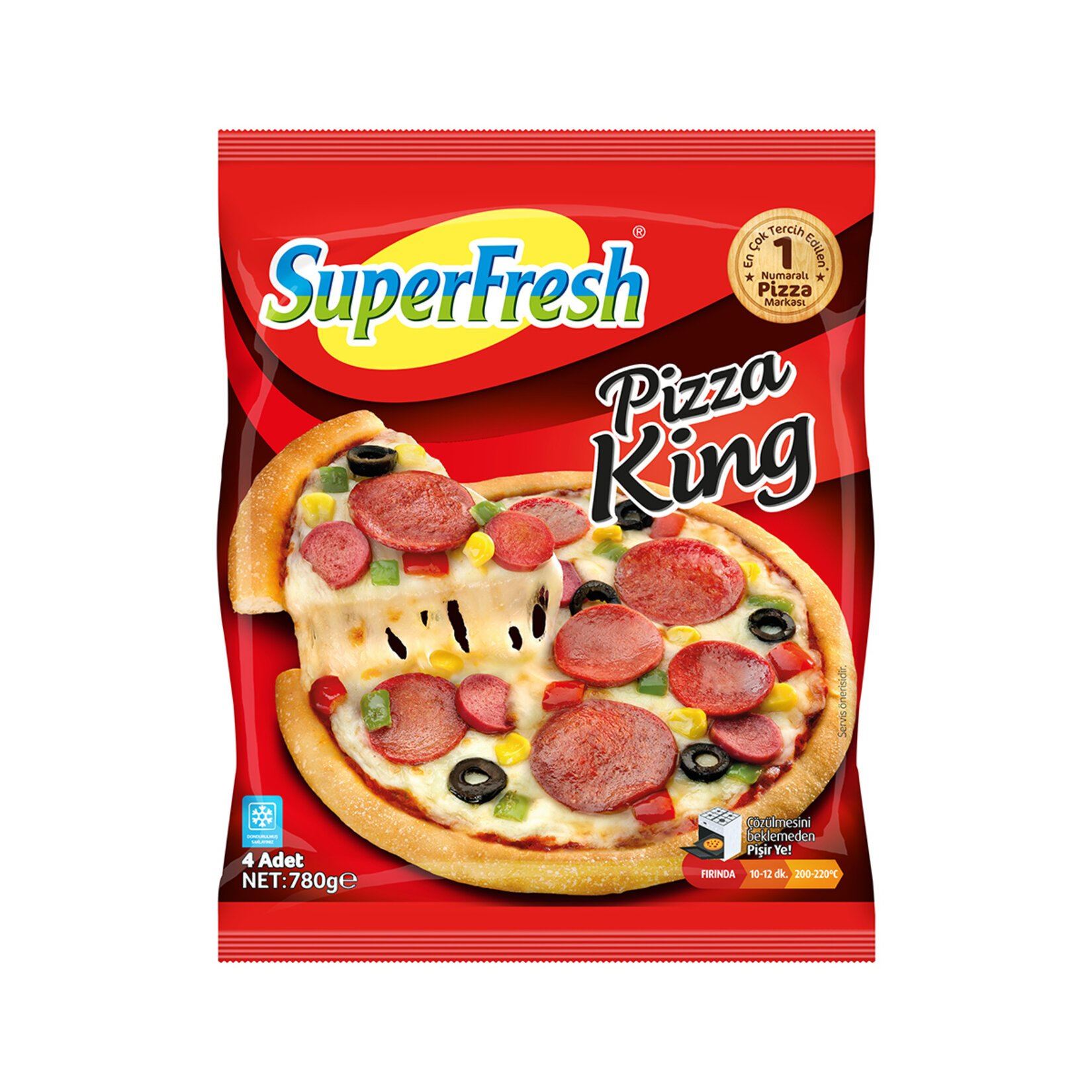 Superfesh Pizza King 4'Lü 780 G