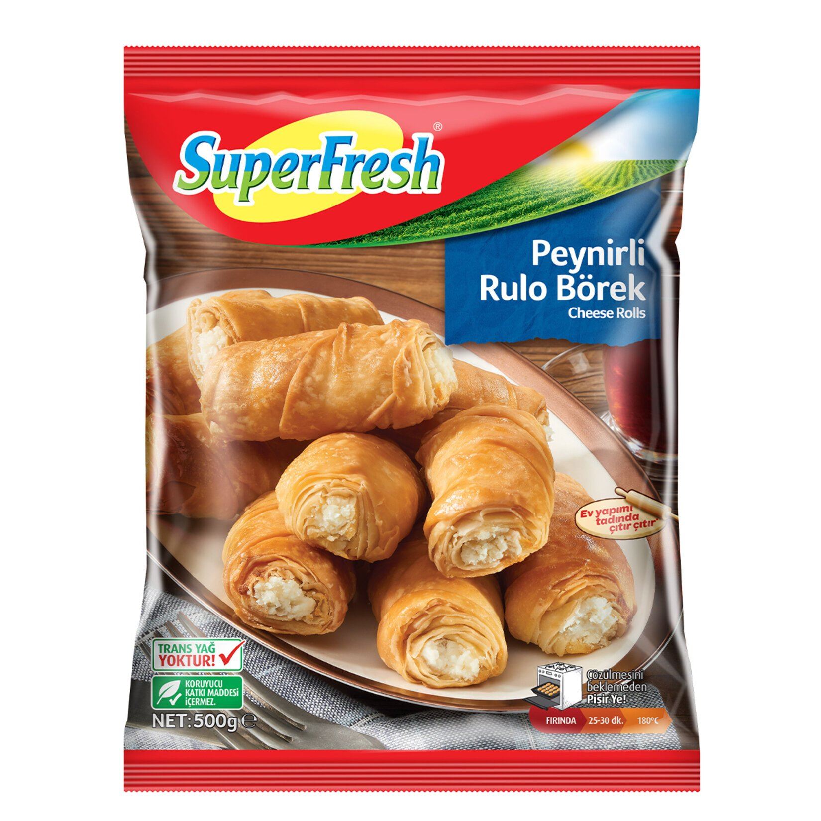 Superfresh Peynirli Rulo Börek 500 G