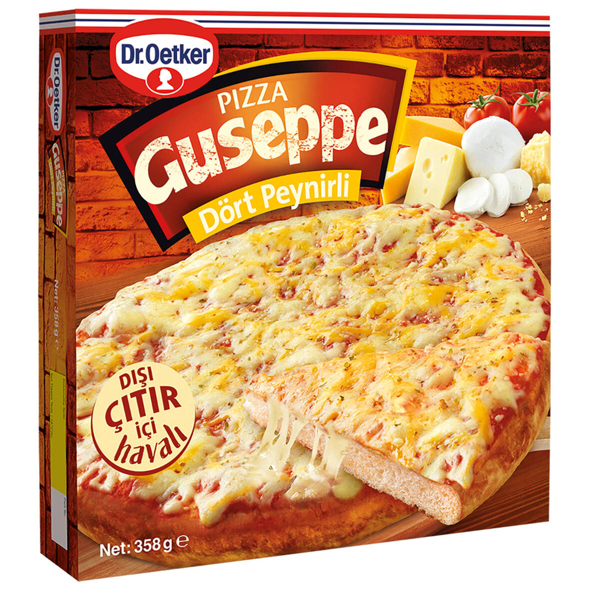 Dr.Oetker Guseppe 4 Peynirli Pizza 358G