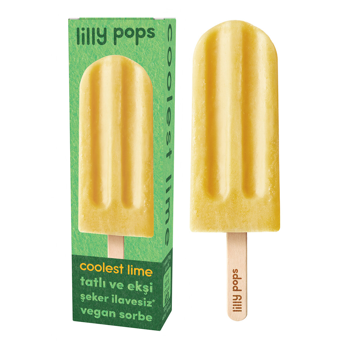 Lılly Pops Lime&Limonlu Vegan Sorbe 70 G
