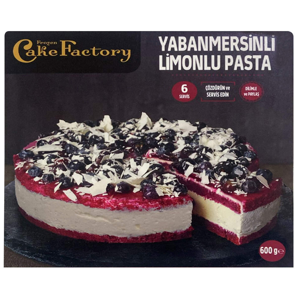 Frozen Cake Fac Yaban Merisnli Limonlu Pasta 600 G