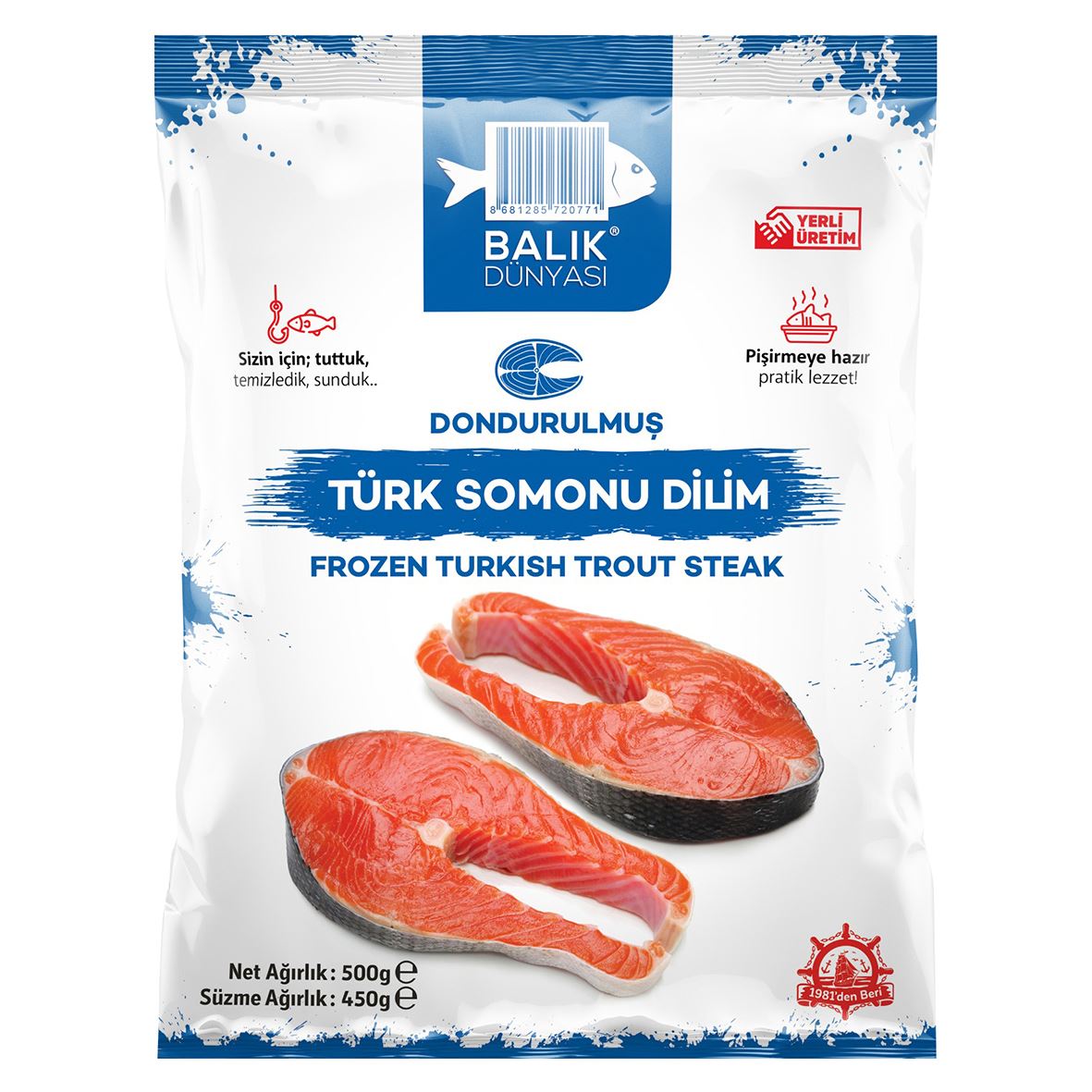 Balık Dünyası Somon Dilim 500 Gr