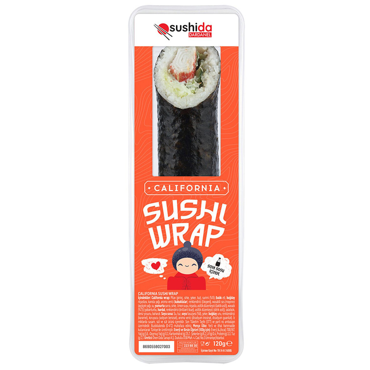 Sushıda Calıfornıa Wrap 120 G