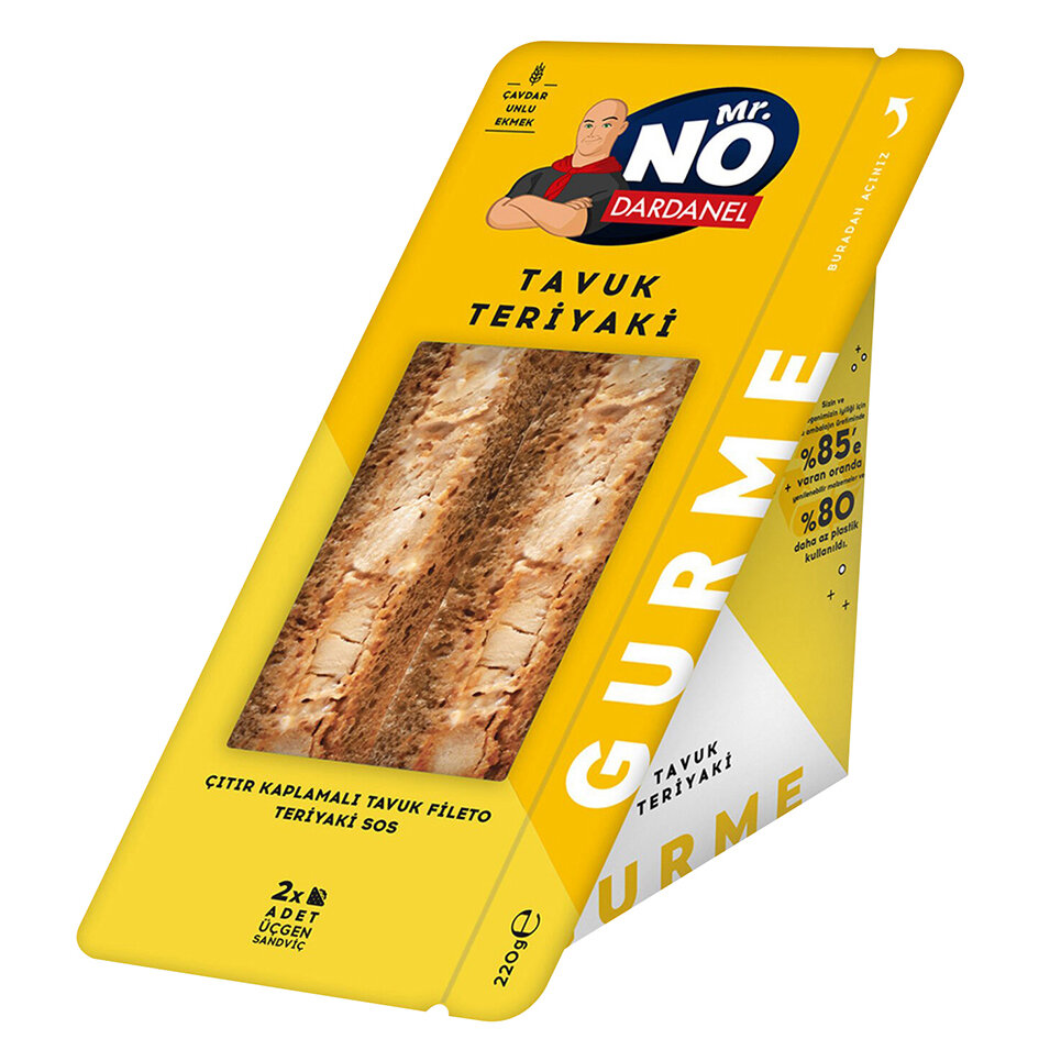 Mr.No Gurme Tavuk Teriyaki Sandviç 220 G