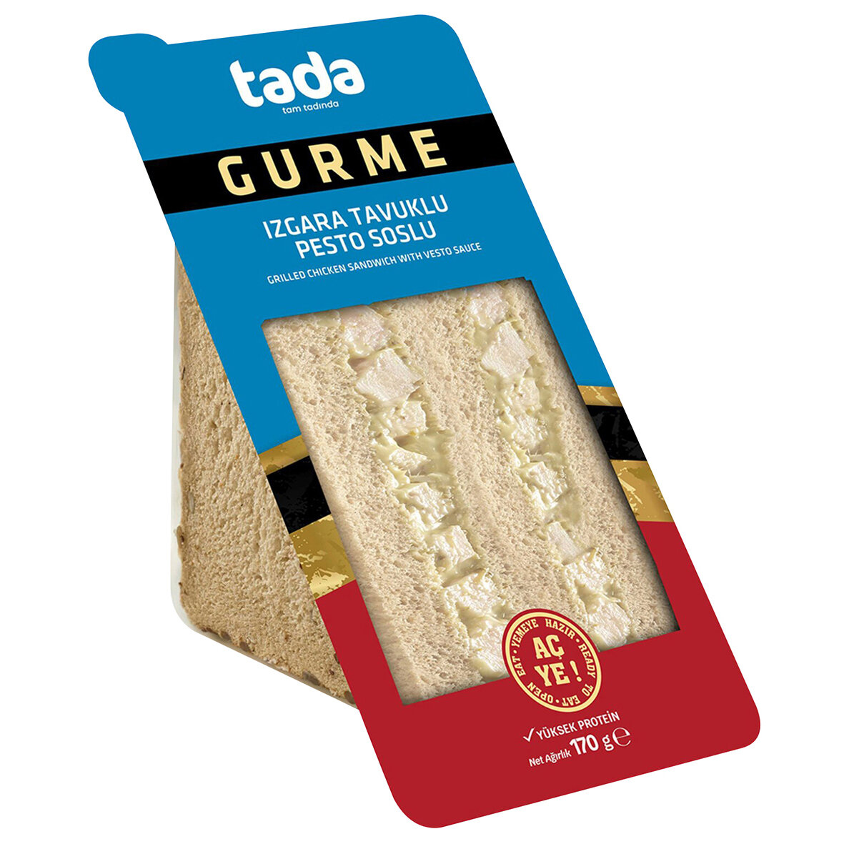 Tada Gurme Izgara Tavuklu Pesto Soslu Sandviç 170G
