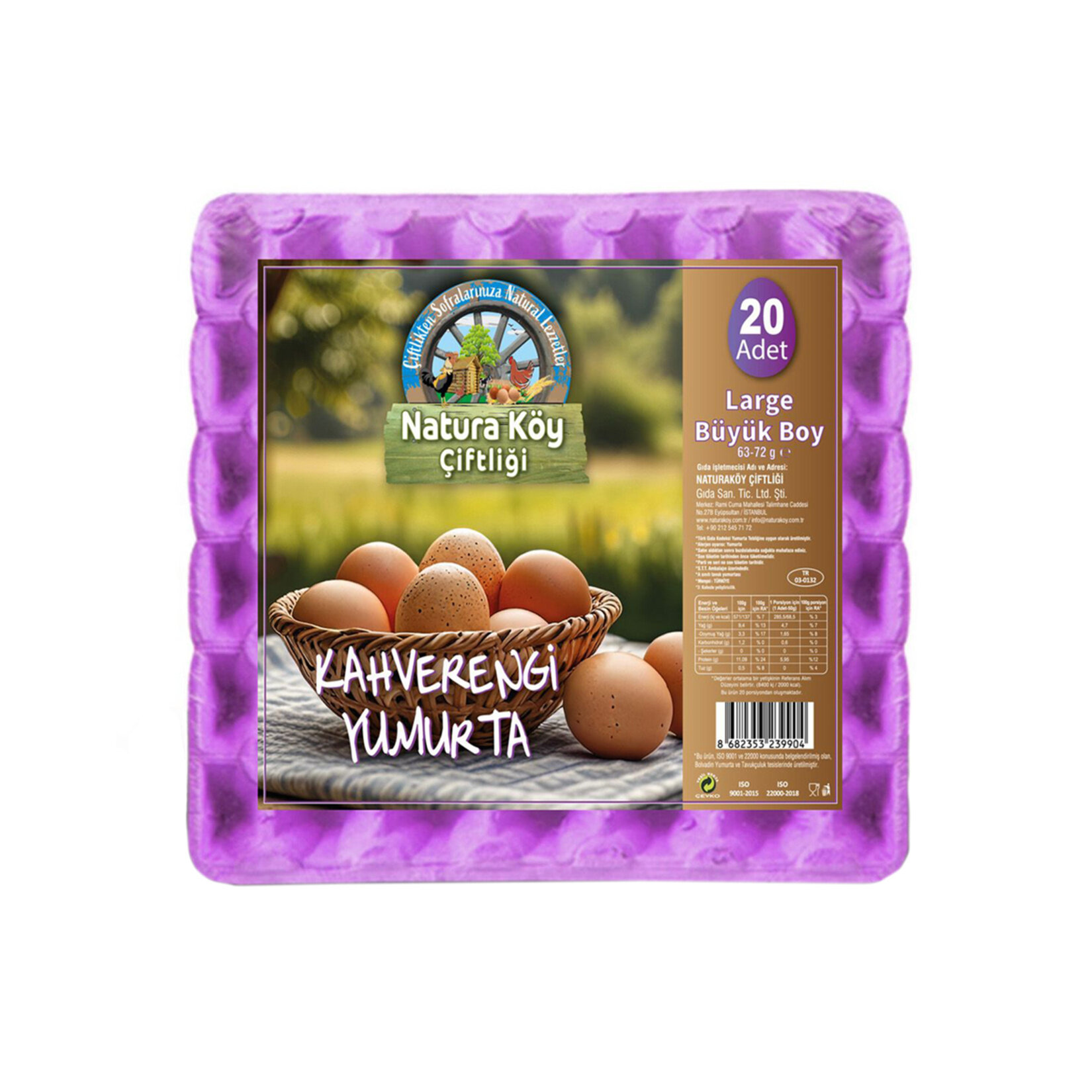 Naturaköy Khv.Rengi Yumr.L Byk.Boy 20 Li (63-72 G)
