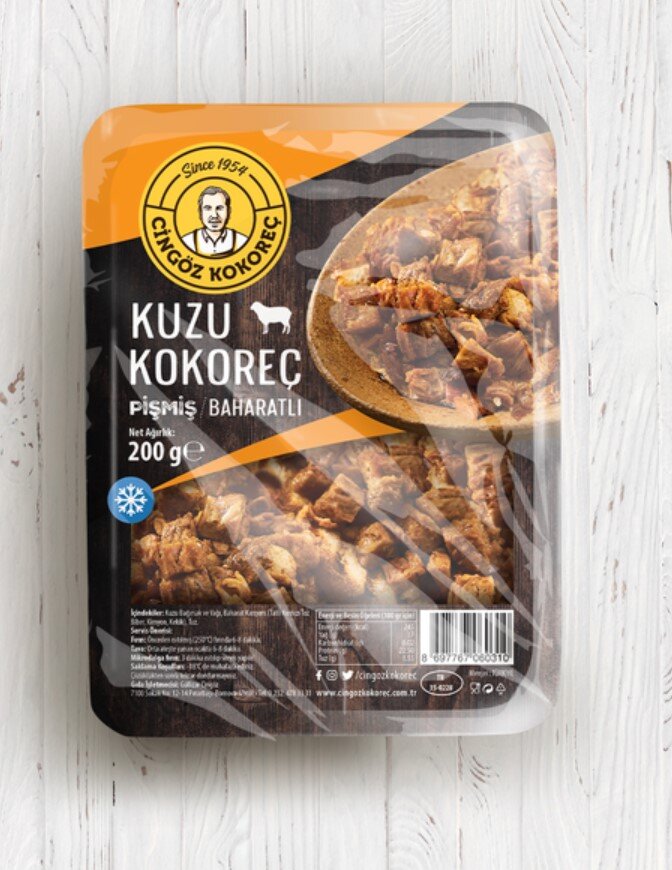 Cingöz Don. Kuzu Kokoreç Doğranmış 200 Gr