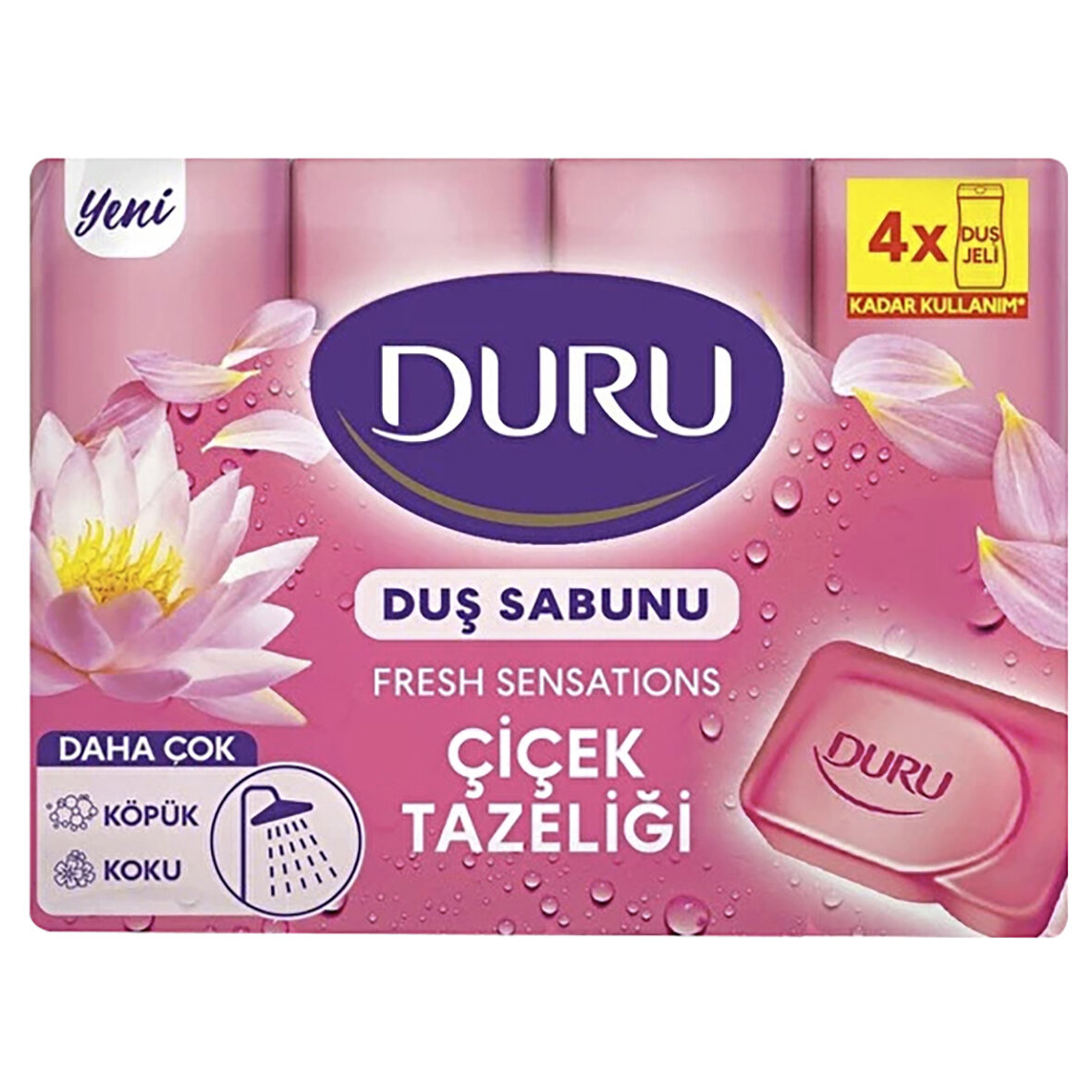 Duru Fresh Duş Sabunu Çiçek Tazeliği 4X150g