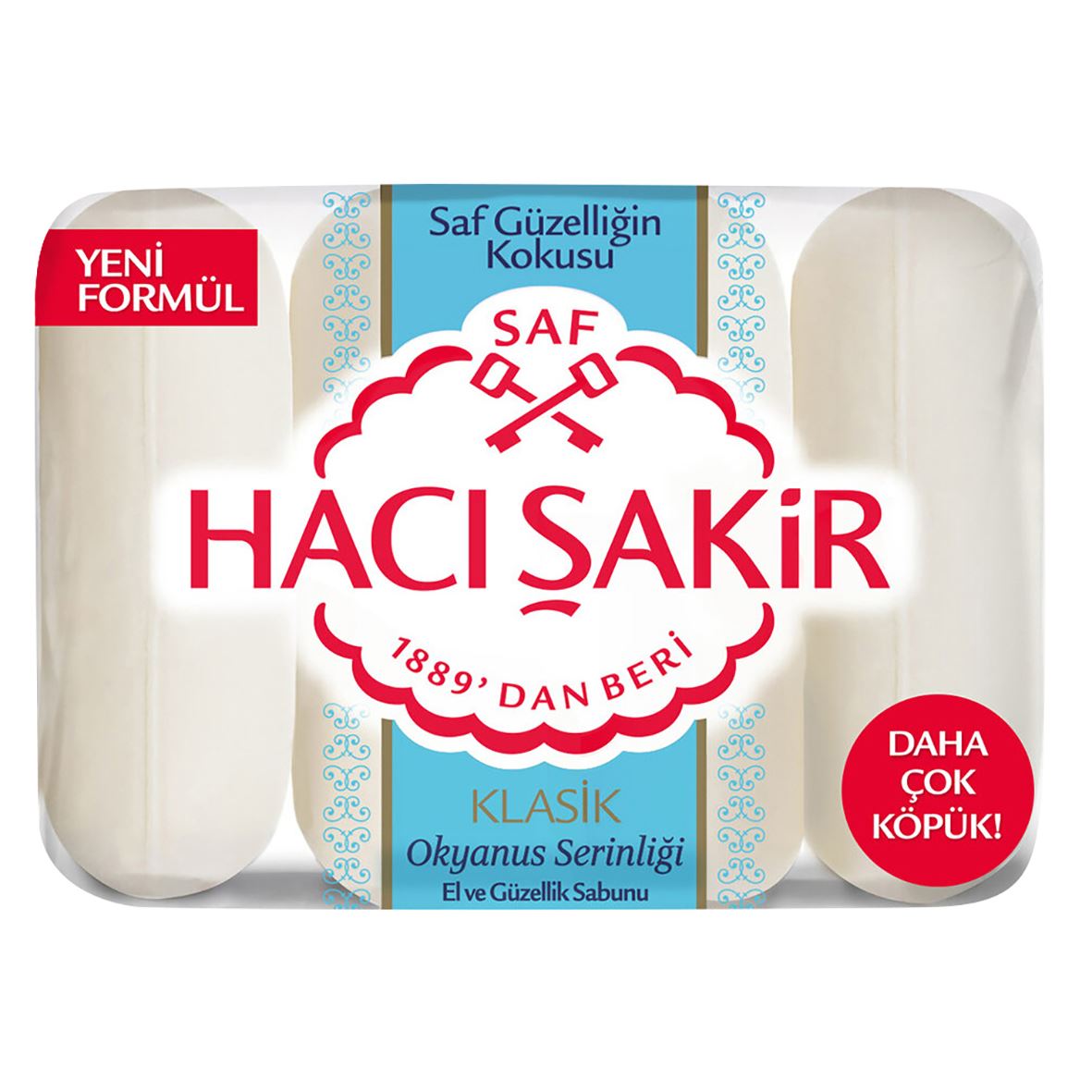 Hacı Şakir Güzellik Sabunu Okyanus Serinliği 4*70G