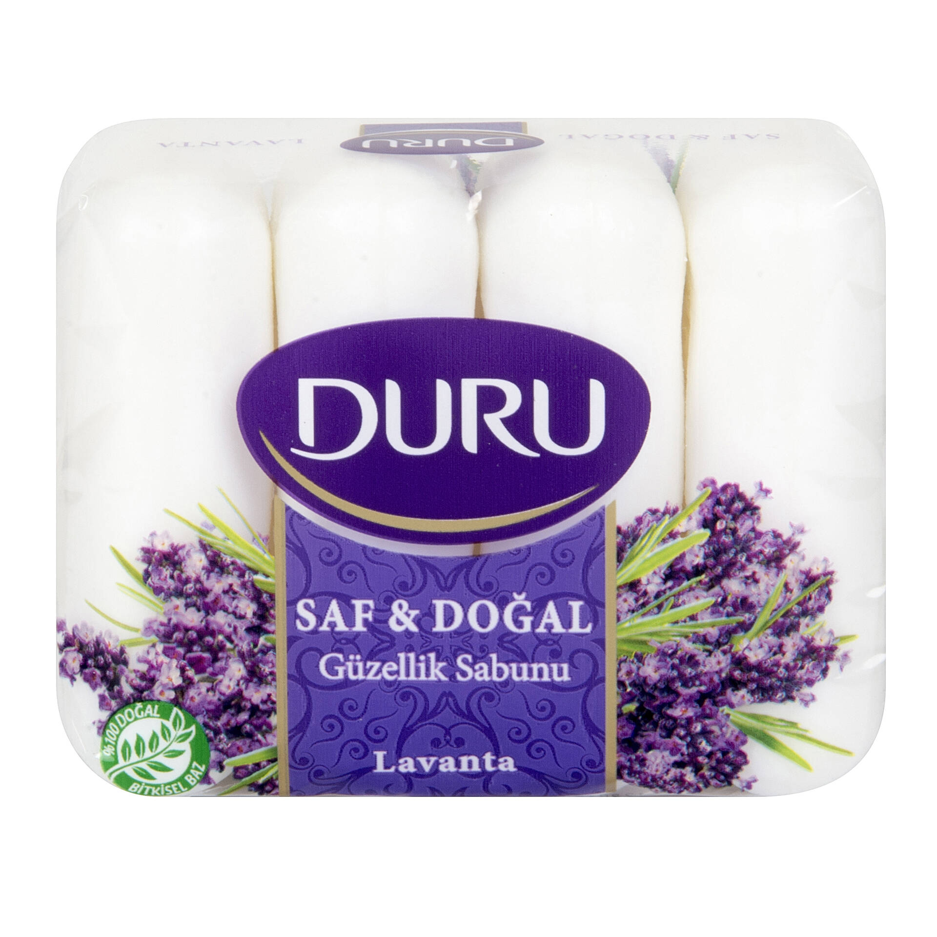 Duru Güzellik Sabunu Saf&Doğal Lavanta 4X70 G