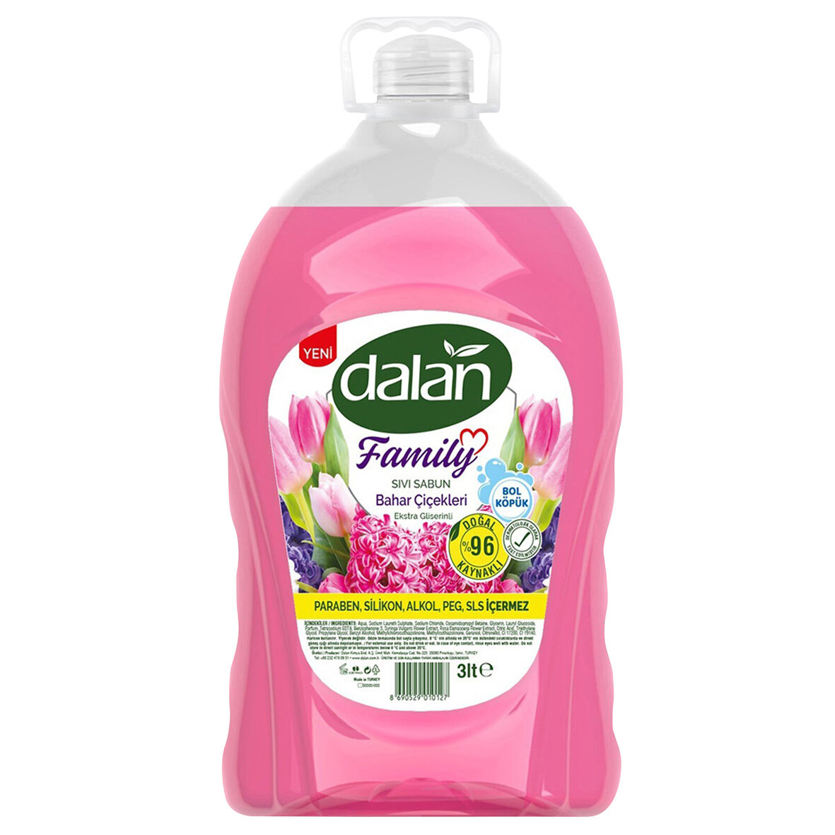 Dalan Famıly Sıvı Sabun Bahar Çiçekleri 3 Lt