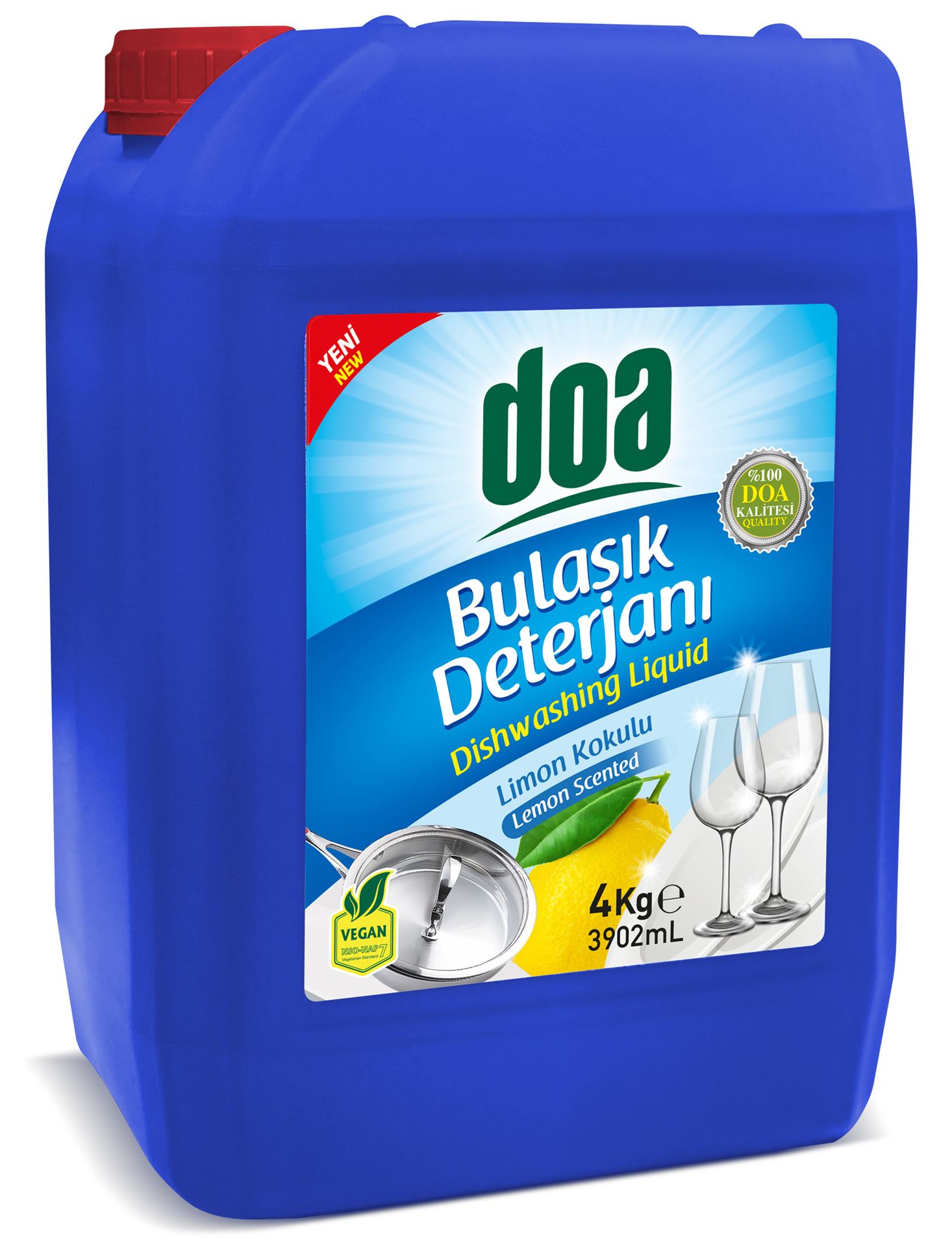 Doa Sıvı Bulaşık Deterjanı Limon 4Kg