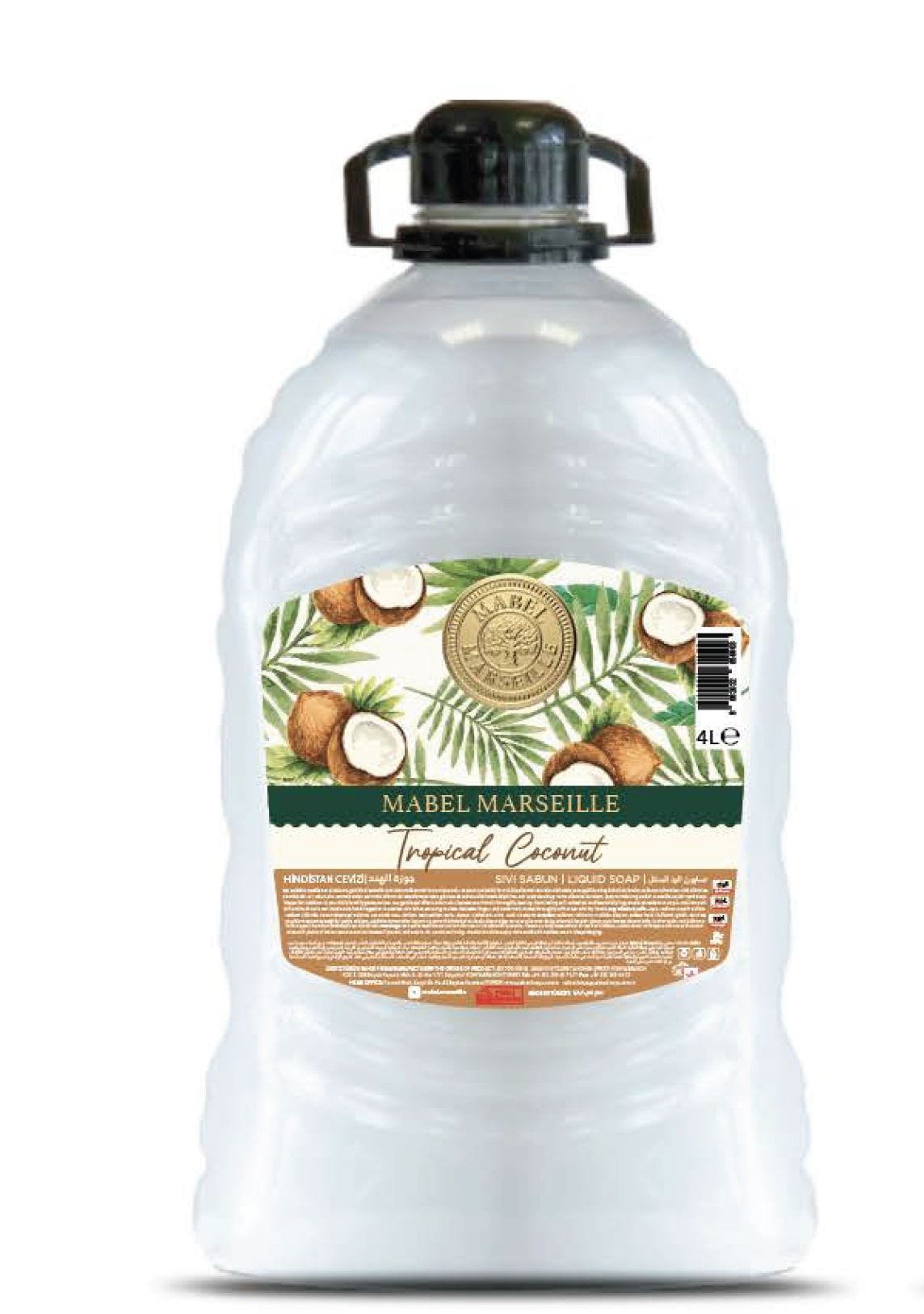 Mabel Marseılle Sıvı Sabun Hindistan Cevizi 4L