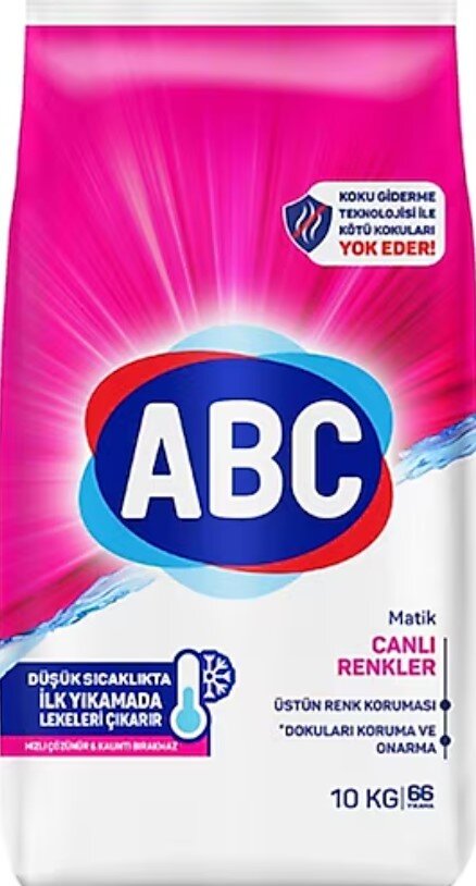 Abc Matik Canlı Renkliler Toz Çamaşır Deterj.10 Kg