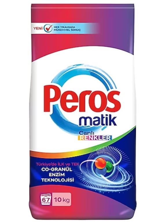 Peros Matik Toz Deterjan Canlı Renkler 10 Kg