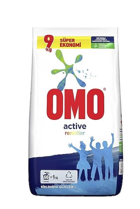 Omo Actıve Fresh Renkliler 60 Yıkama 9 Kg