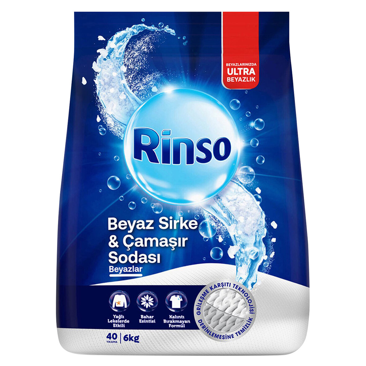 Rınso Beyaz Sirke & Çamaşır Sodası 6Kg