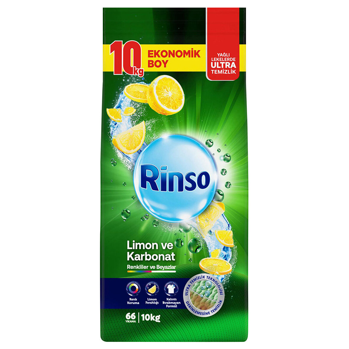 Rinso Limon Ve Karbonat 66 Yıkama 10 Kg