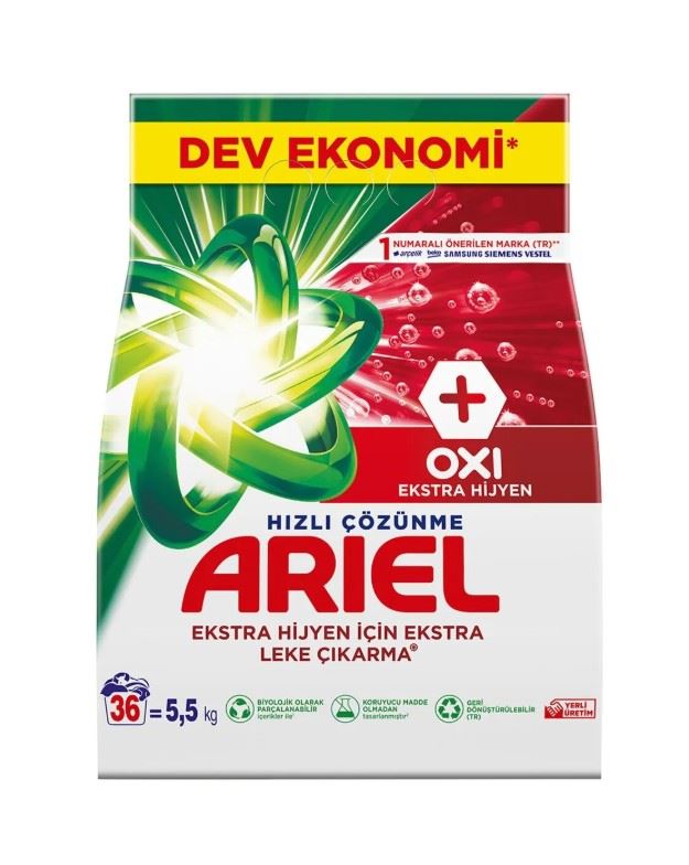 Arıel Oxı Ekstra Hijyen 5.5Kg 36 Yıkama