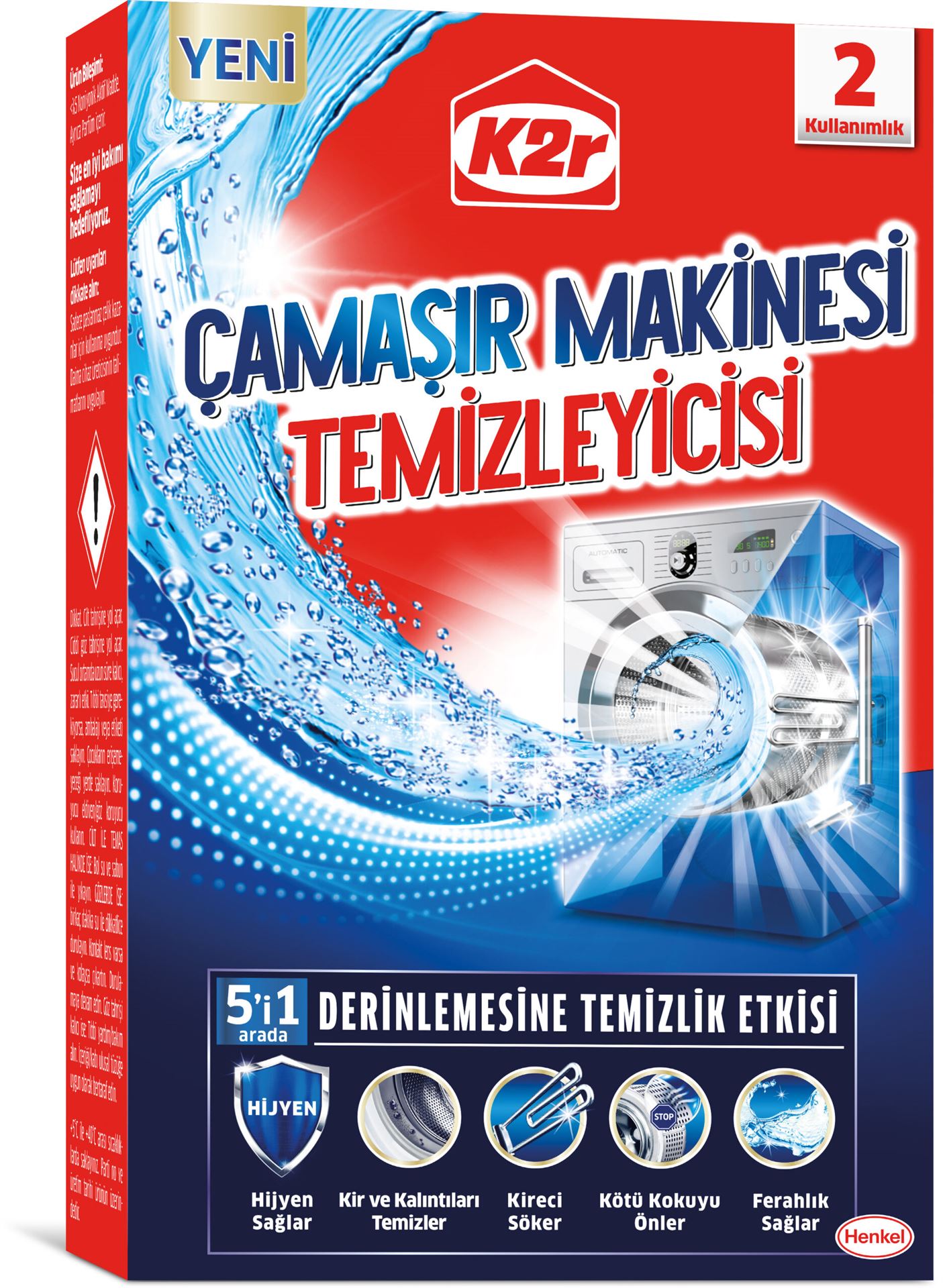 K2r Çamaşır Makinesi Temizleyicisi 2*75G