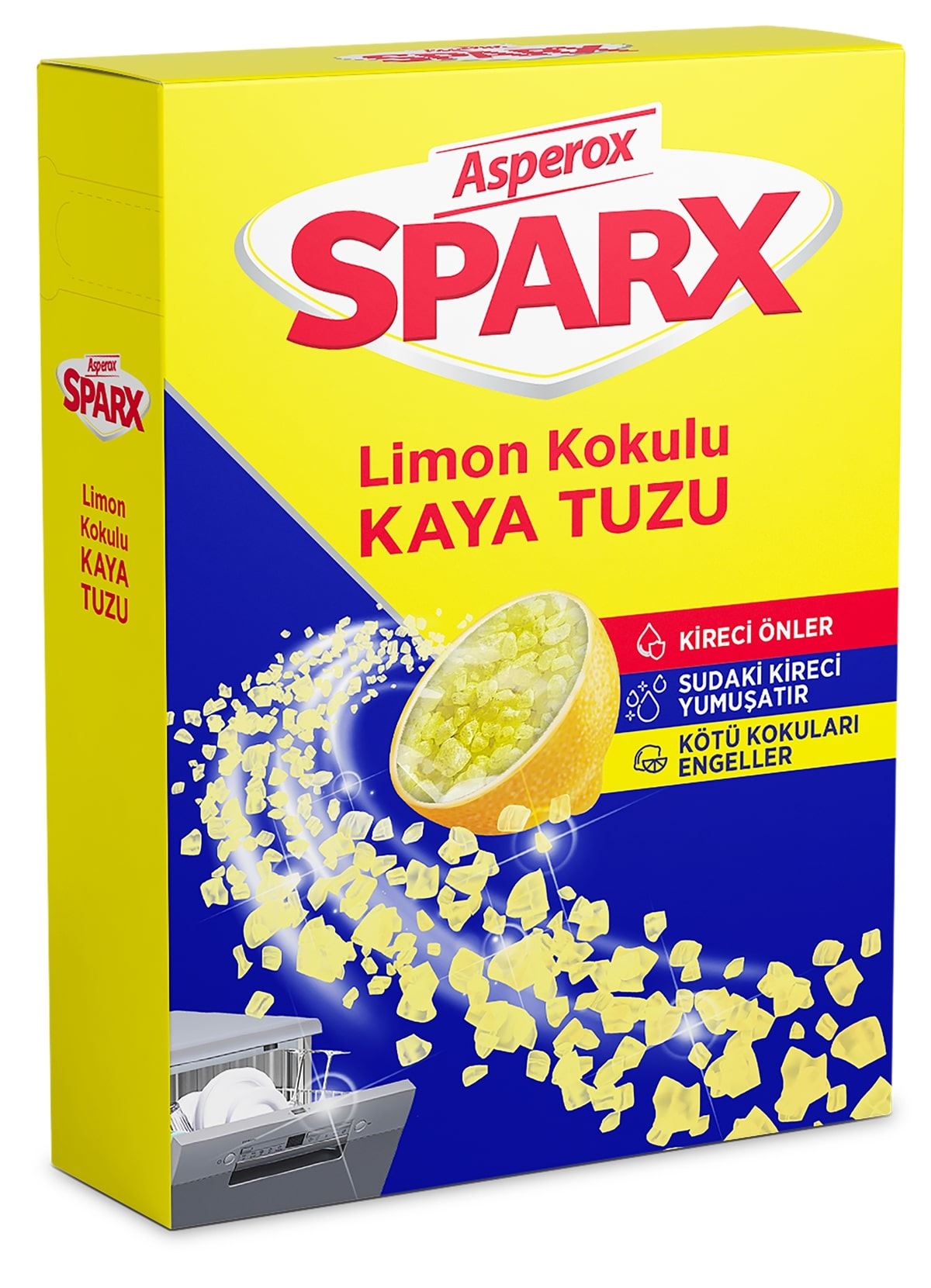 Asperox Sparx Limon Kokulu Kaya Tuzu 1.5 Kg