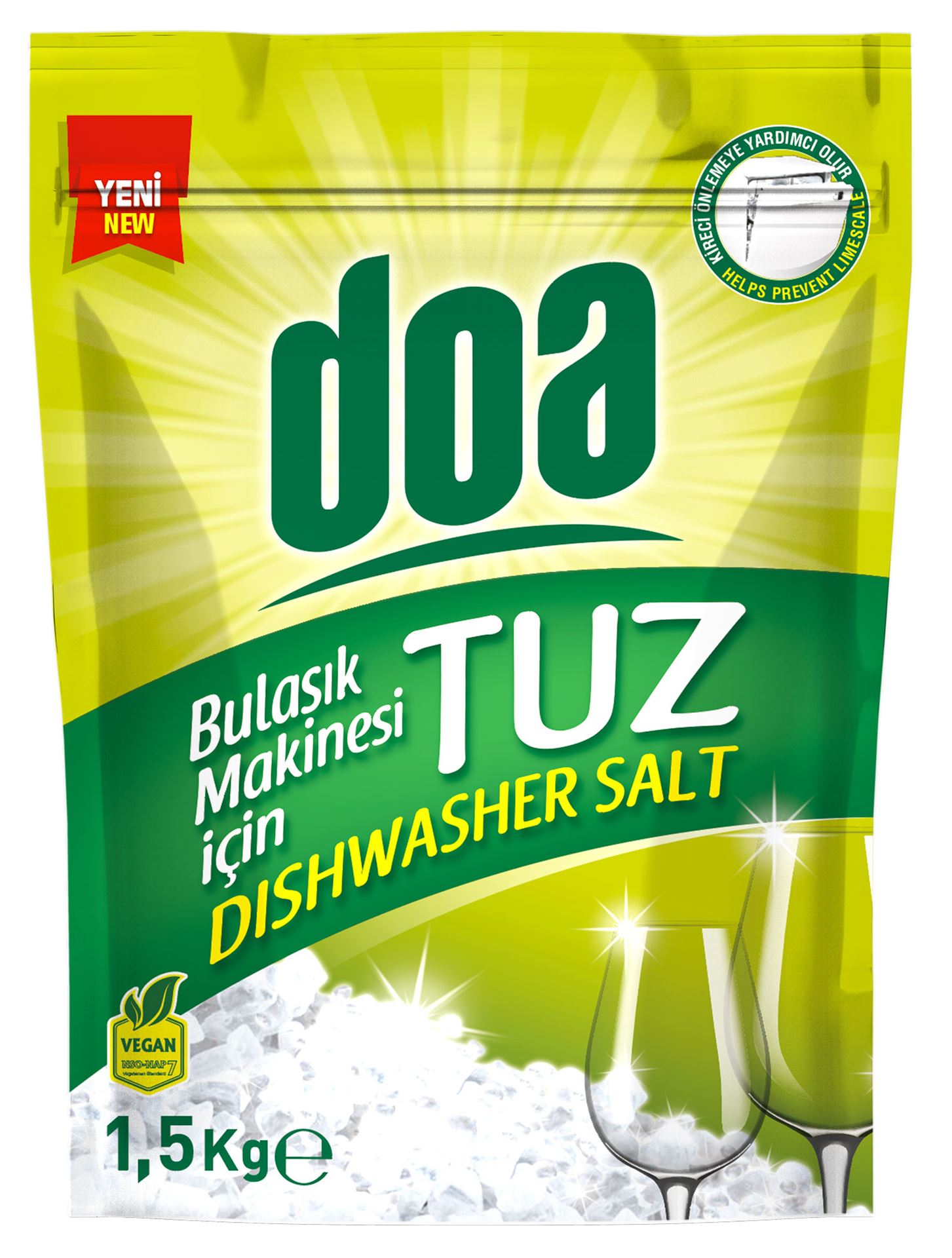 Doa Bulaşık Makinası Tuzu-Doypack 1,5Kg