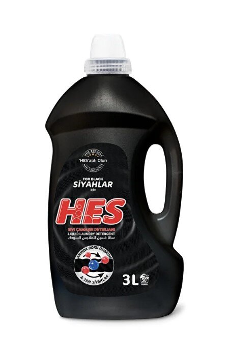 Hes Siyahlar İçin Sıvı Çamaşır Deterjanı 3 L