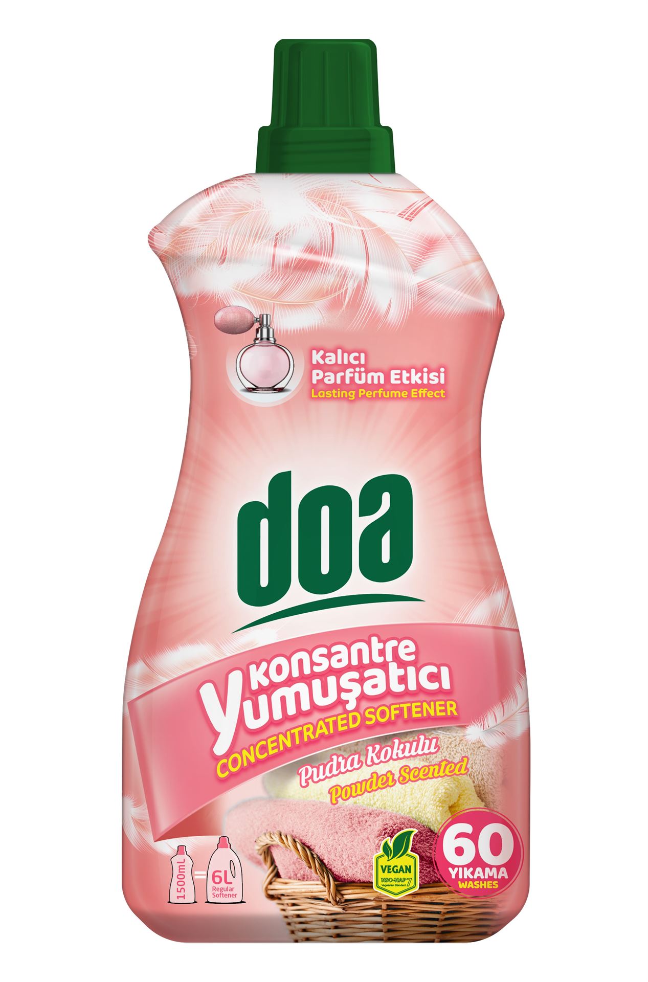 Doa Konsantre Yumuşatıcı Pudra Kokulu 1500Ml