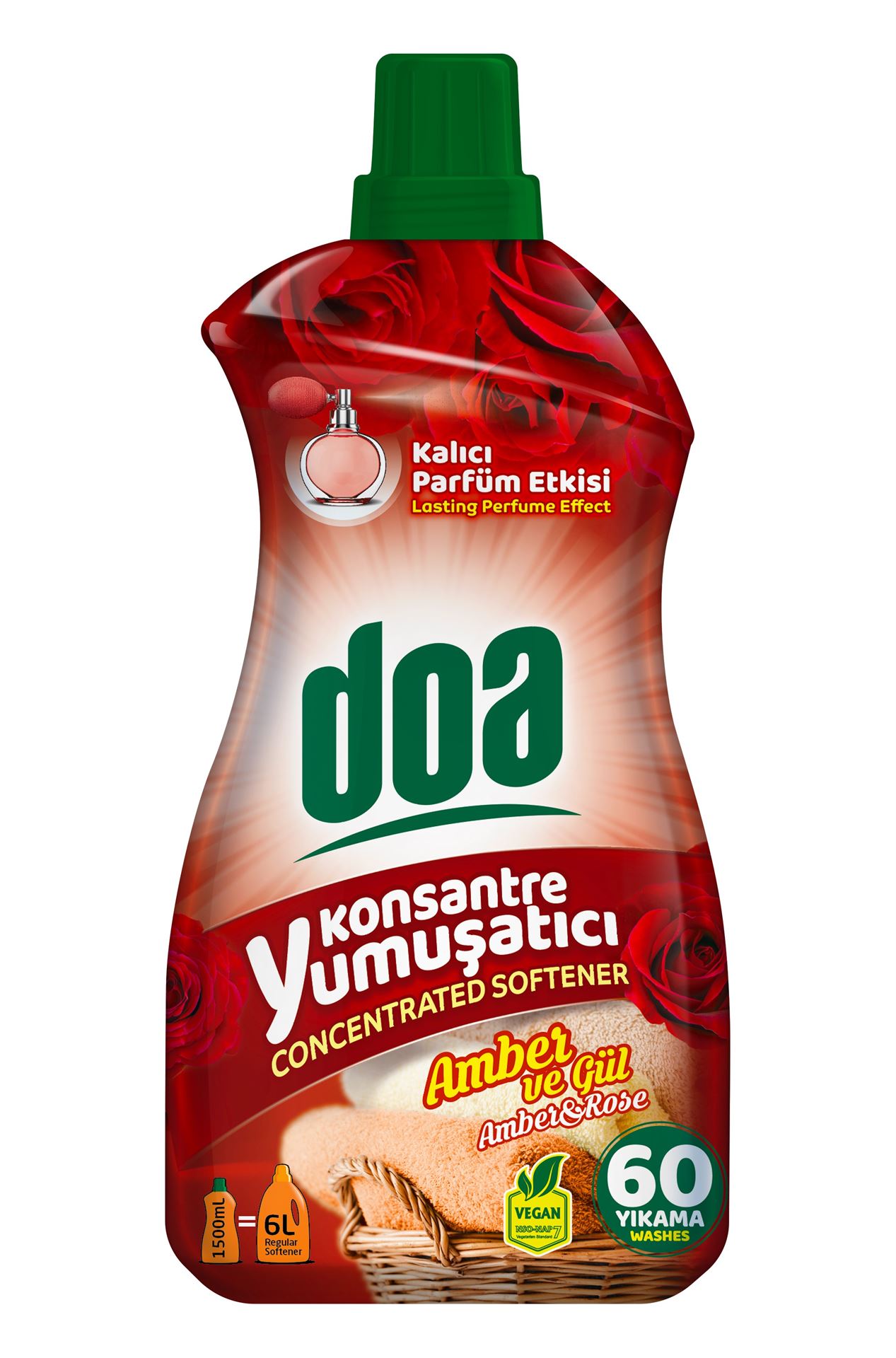 Doa Konsantre Yumuşatıcı Amber Ve Gül 1500Ml
