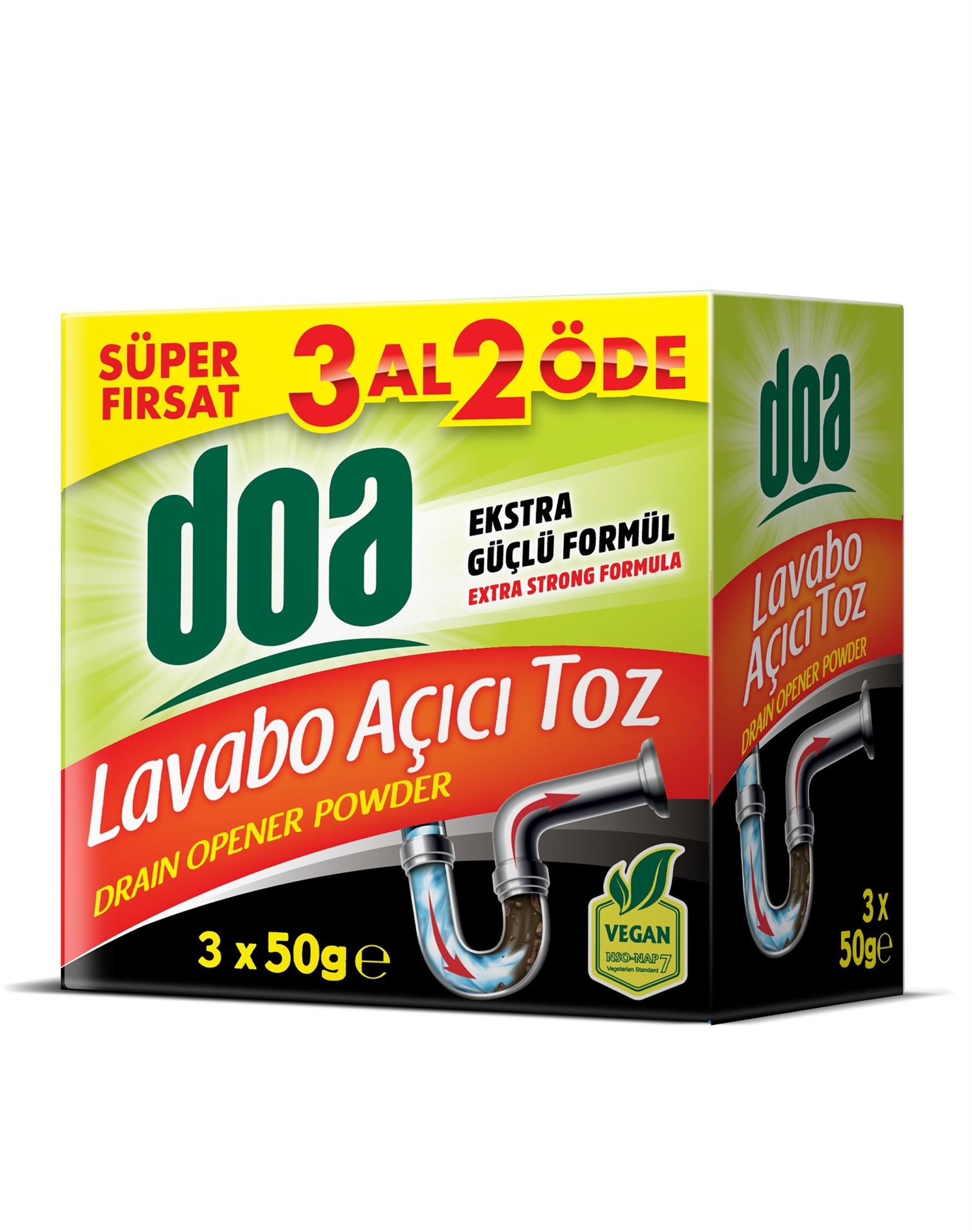 Doa Lavabo Açıcı Toz 3*50 G
