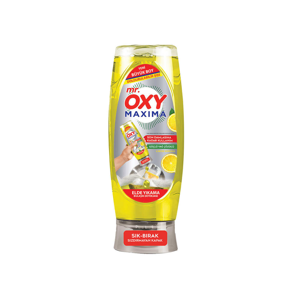 Mr.Oxy Maxıma Bulaşık Deterjanı Sarı Limon 650 Ml