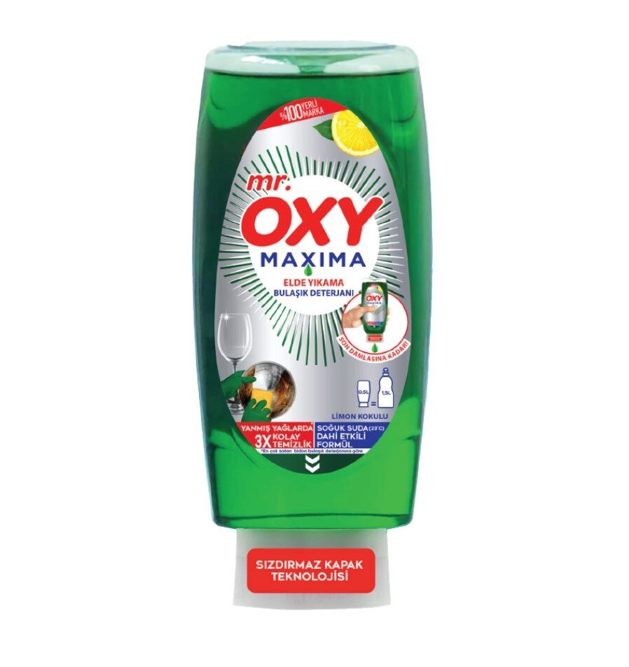 Mr.Oxy Maxıma Bulaşık Deterjanı Elma Kokulu 650 Ml
