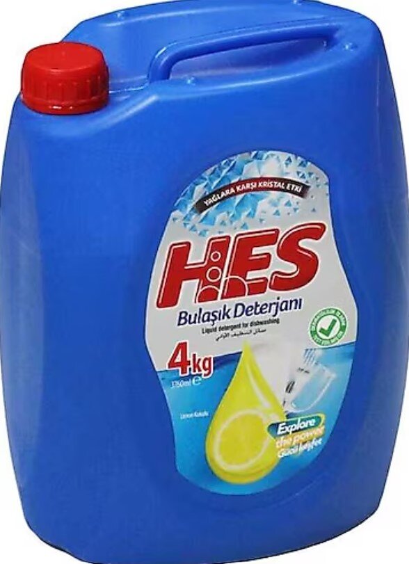 Hes Sıvı Bulaşık Deterjanı Limon 4 Kg