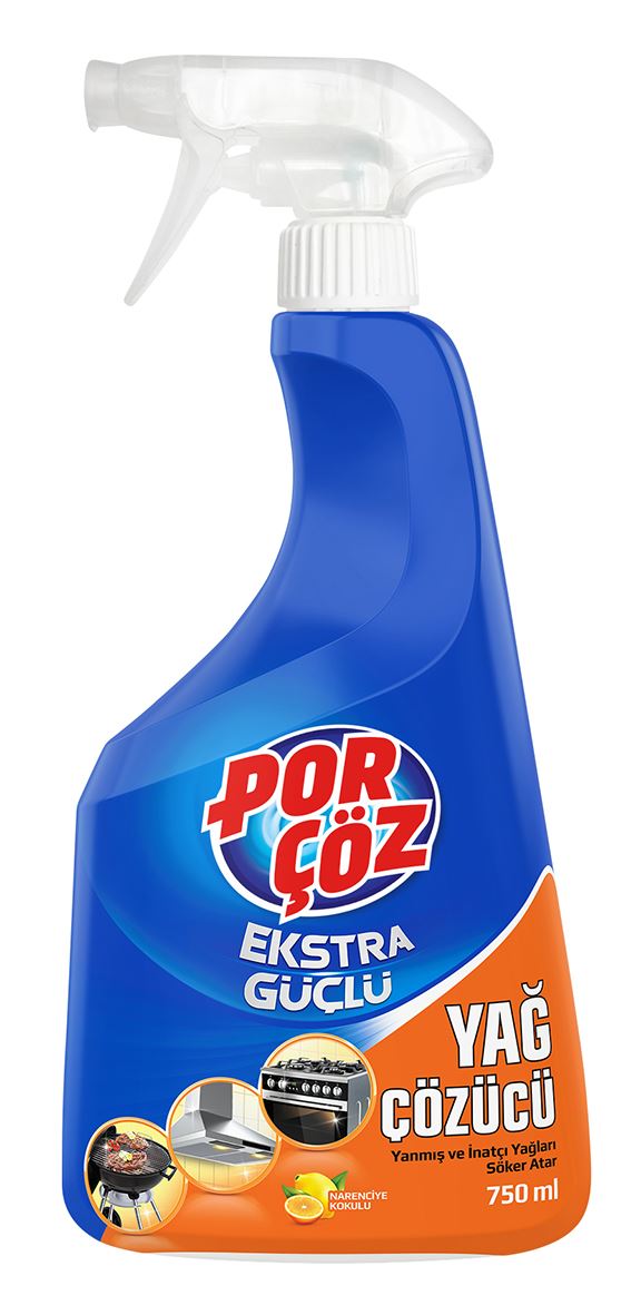 Porçöz Yağ Çözücü Sprey 750 Ml
