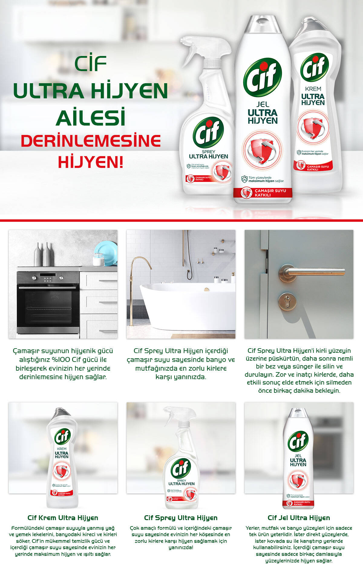 Cif Ultra Hijyen Jel 750 Ml