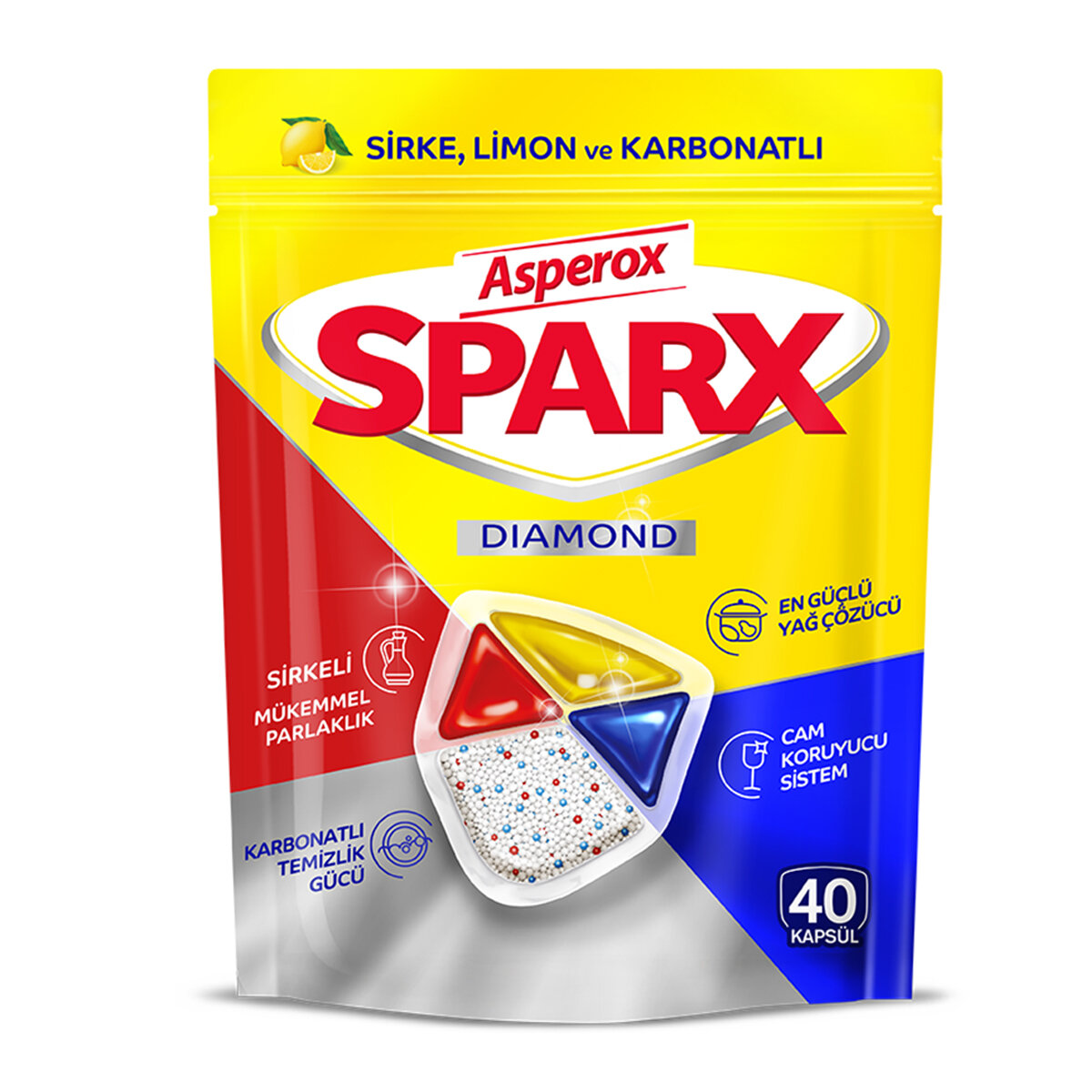 Asperox Sparx Dıamond Bulaş. Mak.Kapsülü 40Lı 468G