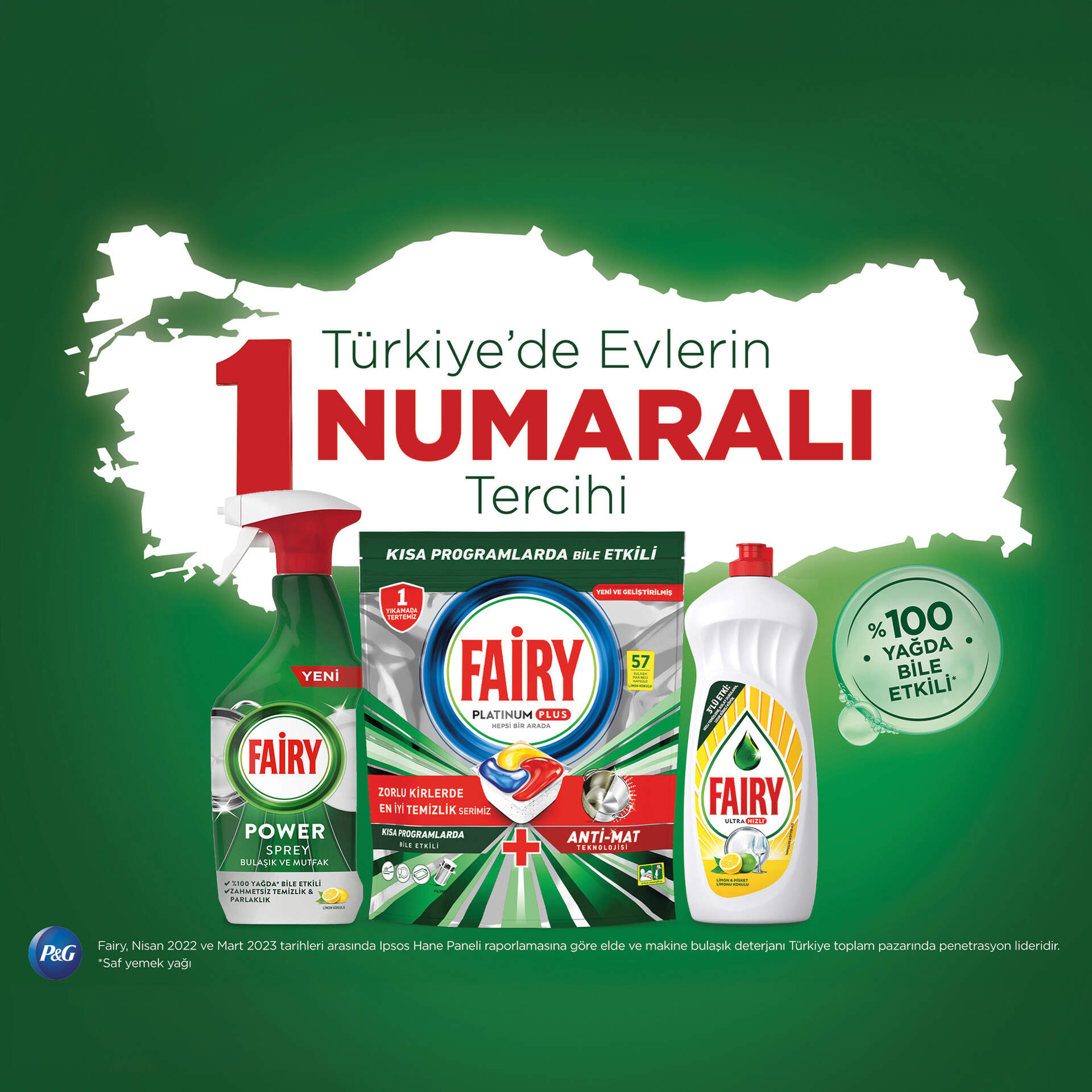 Fairy Platinum Plus Limon Koku.Tablet 22 Li 341 G